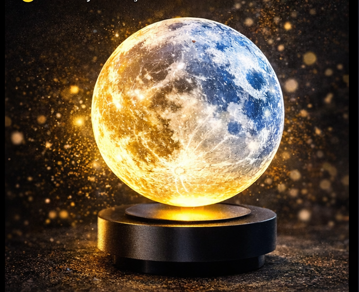 Lewitująca Lampa „Księżyc” – Magiczna Lampa